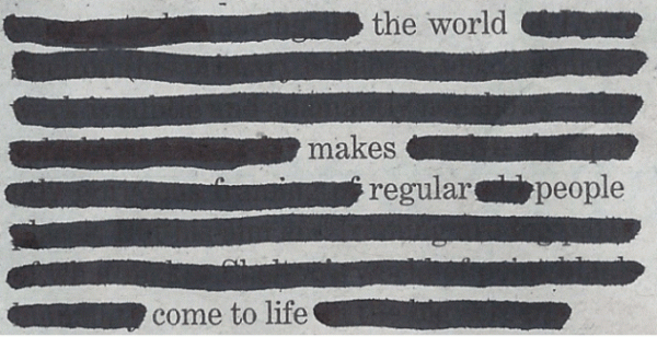 Image for event: Poetry DIY: Blackout/Erasure Poetry